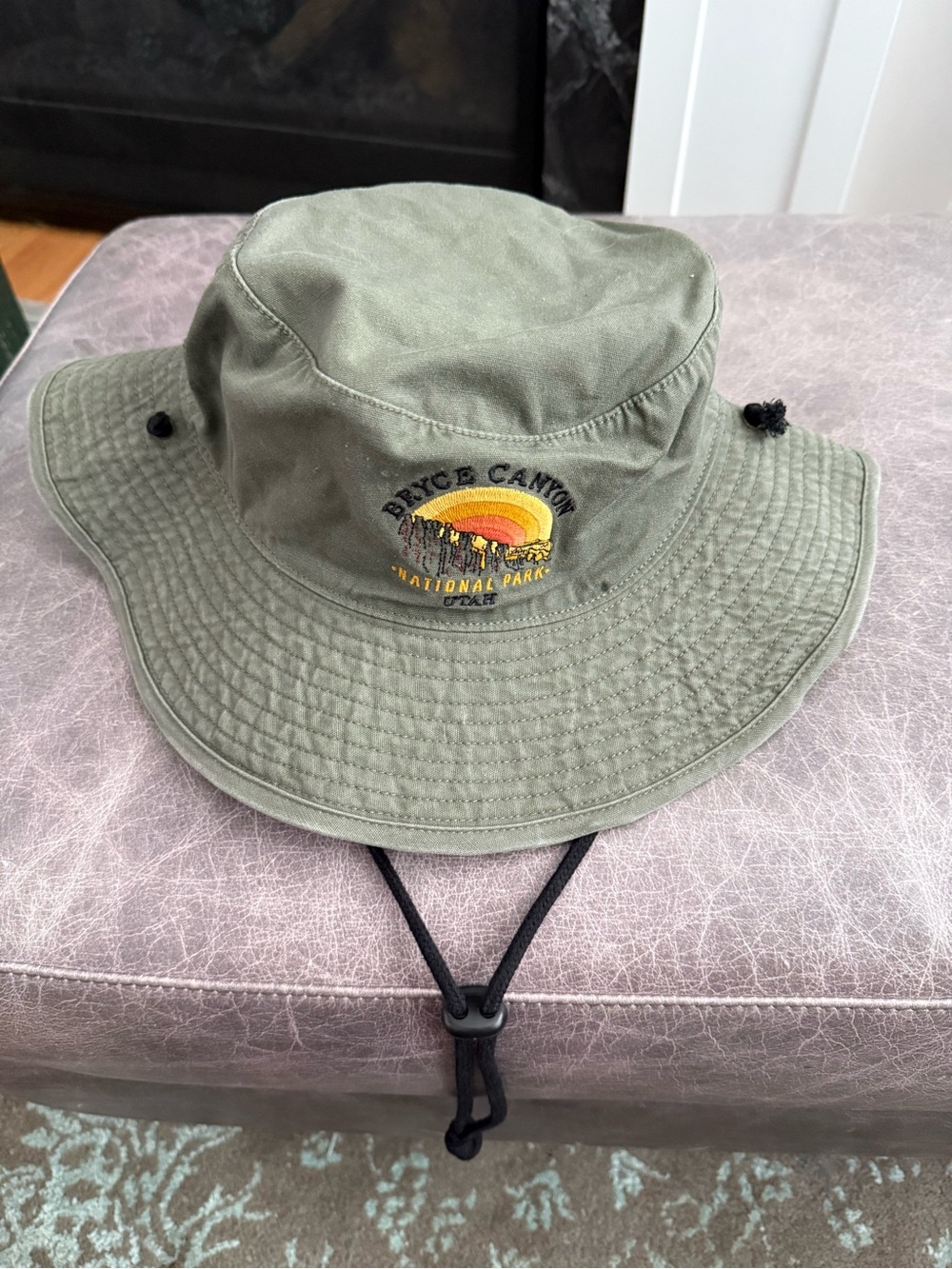 Bryce National Park Olive Green Bucket Hat